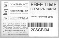 Slevová karta FREE TIME